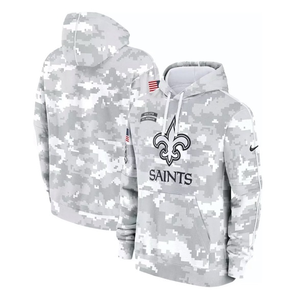 Nike New Orleans Saints Salute to Service Hoodie Sweatshirt Mens Size Medium - Picture 1 of 10